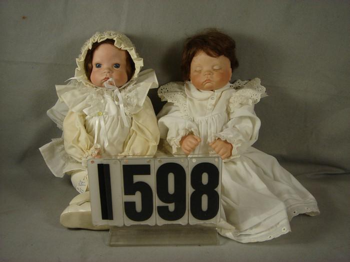 Appraisal: Lot of Sugarbritches Awake and Asleep reproduction dolls Boots Tyner