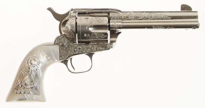 Appraisal: WONDERFUL ENGRAVED COLT SINGLE ACTION ARMY REVOLVER Cal Colt SN