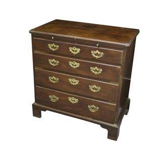 Appraisal: An th Century mahogany chest the top with moulded border