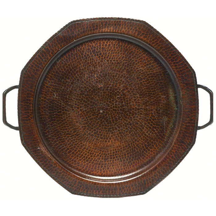 Appraisal: Roycroft tray double handled form in hammered copper original patina