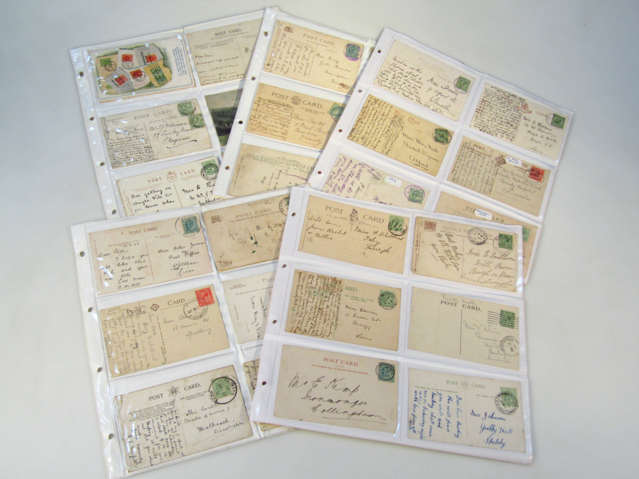 Appraisal: Various Lincolnshire postmarks on postcards Edwardian and others to include