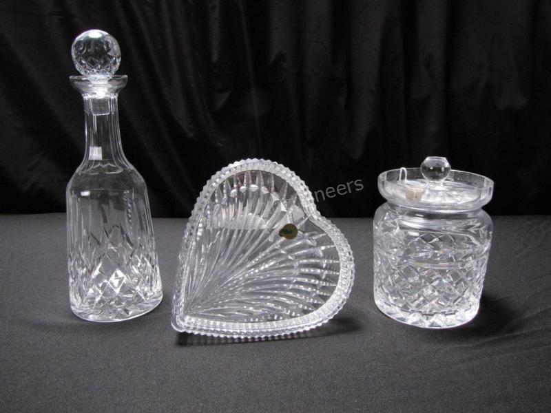 Appraisal: Group of Waterford Crystal decanter with stopper Lismore pattern tall