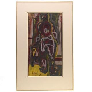 Appraisal: Manner of Willem de Kooning painting Manner of Willem de