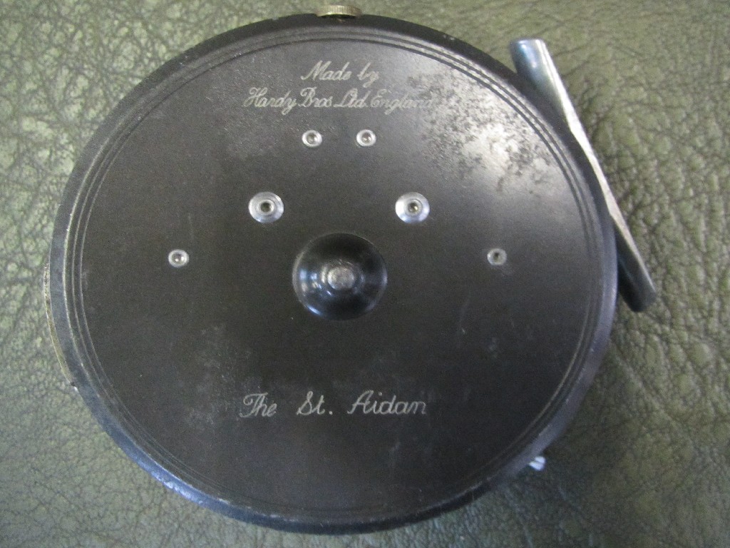 Appraisal: Lot comprising Hardy fishing reel 'The St Aidan' a box