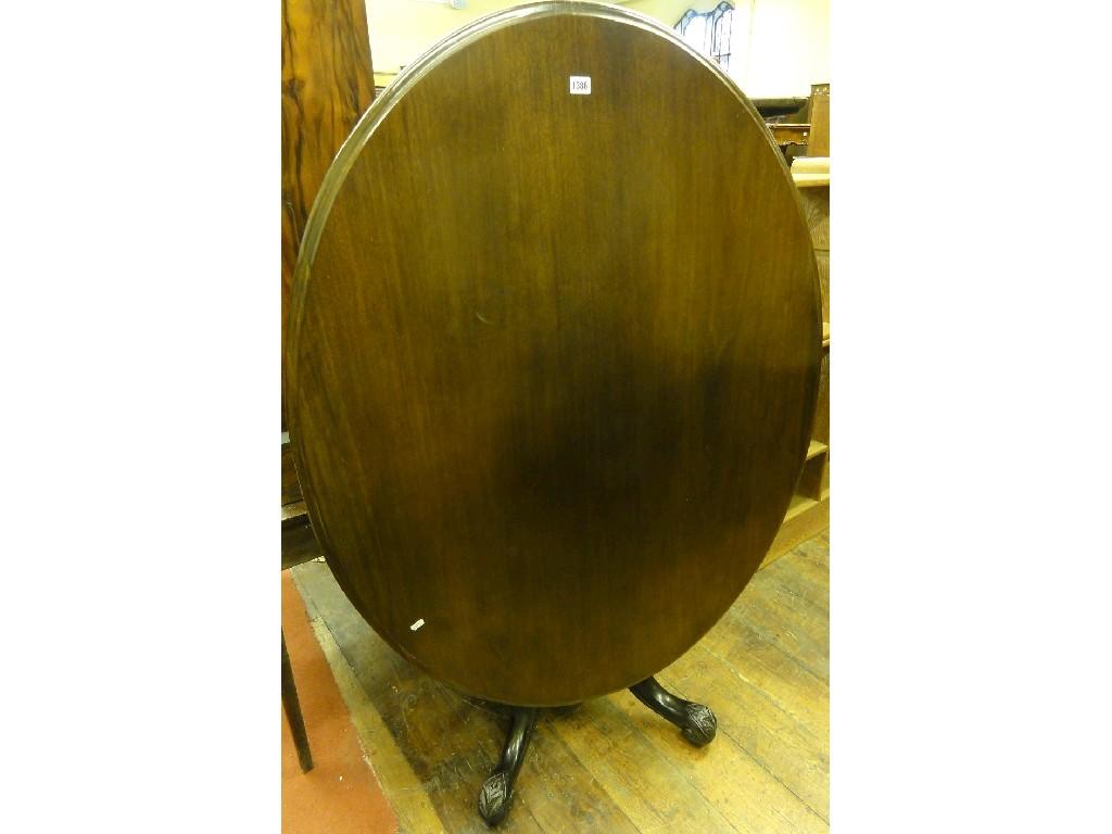 Appraisal: A Victorian mahogany tilt top breakfast table of oval form