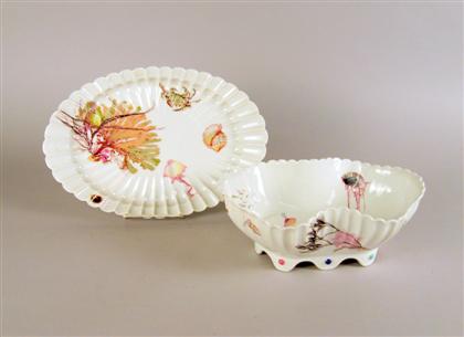 Appraisal: A Haviland Limoges porcelain serving dish and plate late th