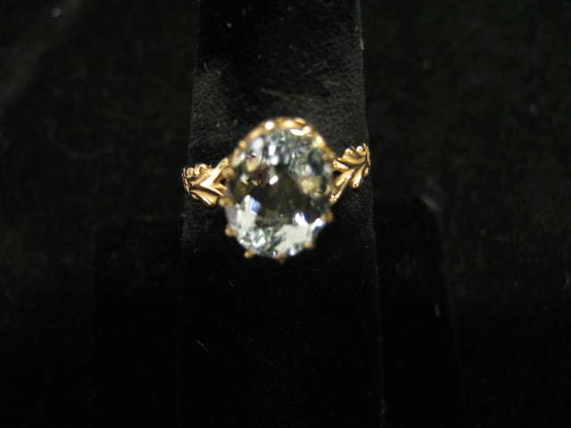 Appraisal: Aquamarine Ring carat gem in k yellow gold