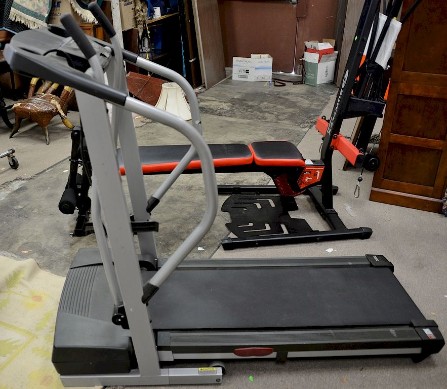 Appraisal: Proform treadmill space saver Proform treadmill space saver Condition All