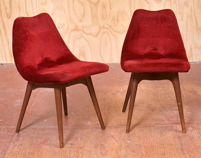 Appraisal: GRANT FEATHERSTON - PAIR OF D DINING CHAIRS