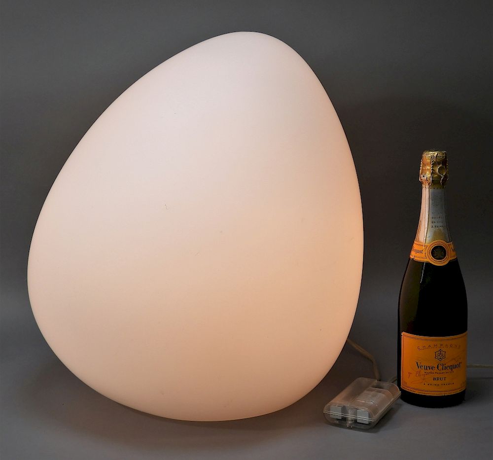 Appraisal: Ligne Roset Dolmen Large Egg Form Lamp Italy b Philippe