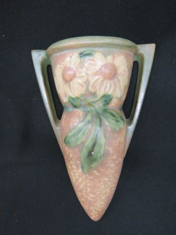 Appraisal: Roseville Pottery Dahlrose Wall Pocket largest model - excellent