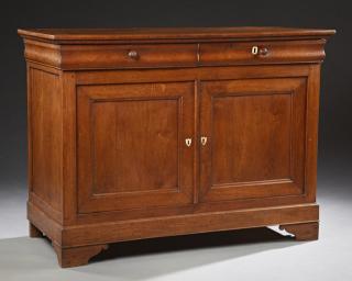 Appraisal: French Louis Philippe Carved Oak Sideboard c French Louis Philippe