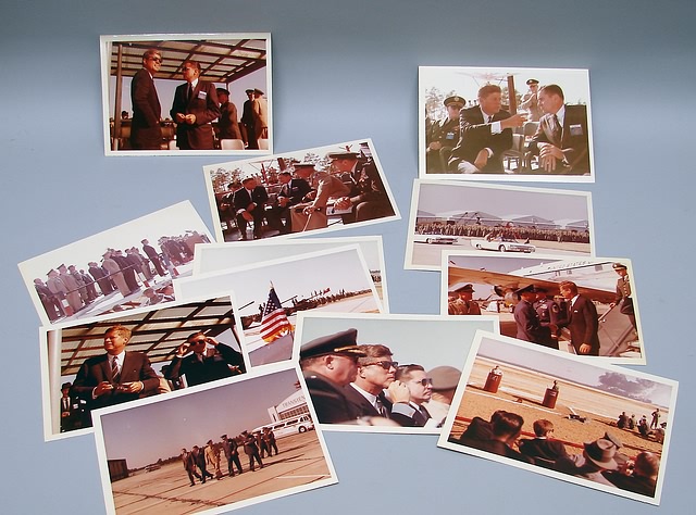 Appraisal: Grouping of twelve color photographs showing President John F Kennedy's