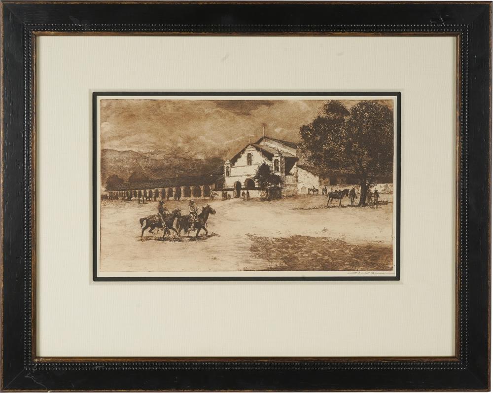 Appraisal: EDWARD BOREIN - MISSION SAN ANTONIO DU PADUAetching signed lower