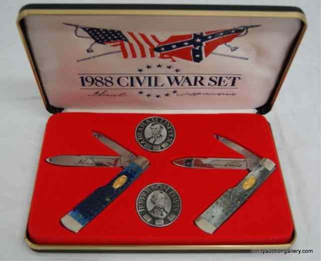 Appraisal: Case XX Civil War Ltd Ed Knife Set NIBFrom a