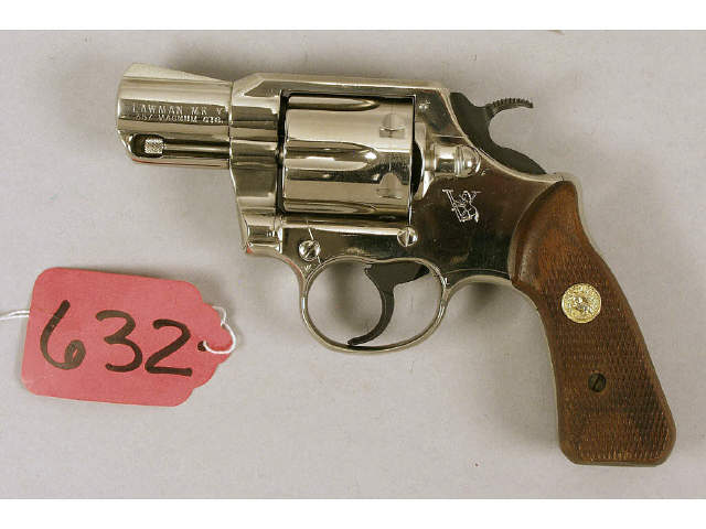 Appraisal: Colt Lawman Mark V Magnam sn V Nickel plated sound