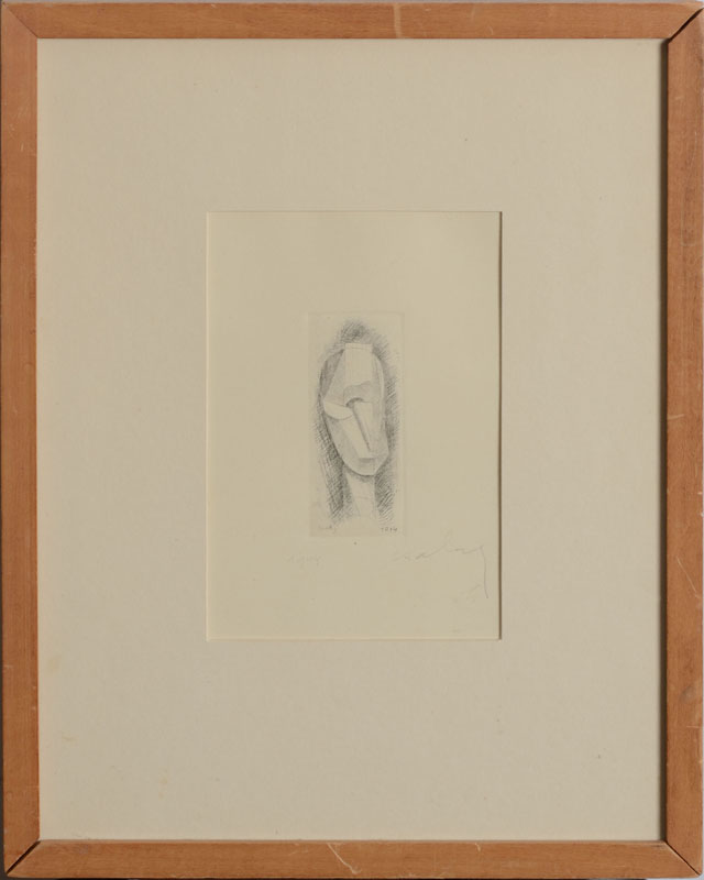 Appraisal: JOSEPH CSAKY - UNTITLED HEAD Etching on wove paper signed