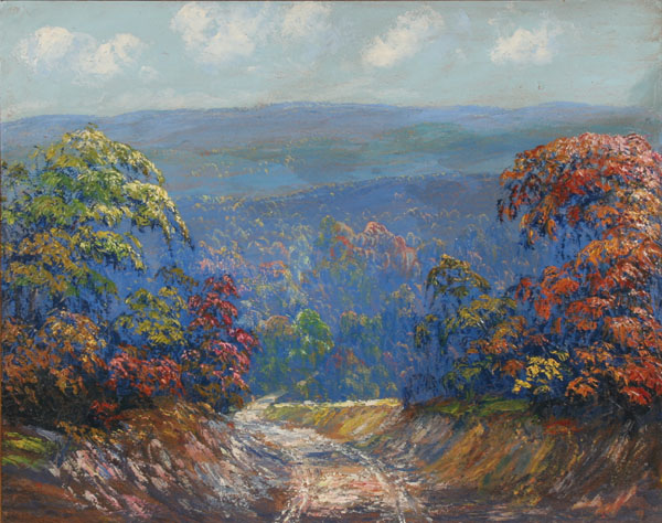 Appraisal: John Wesley Hardrick American - Overlook at Beanblossom oil on