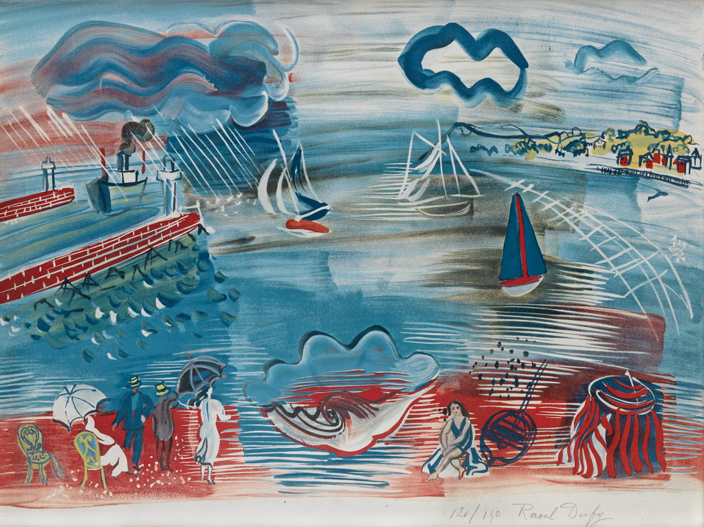 Appraisal: RAOUL DUFY after Le Havre Color lithograph circa x mm