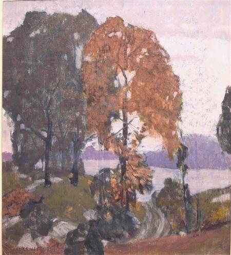 Appraisal: Carl Lawless American - October Trees Estimate -