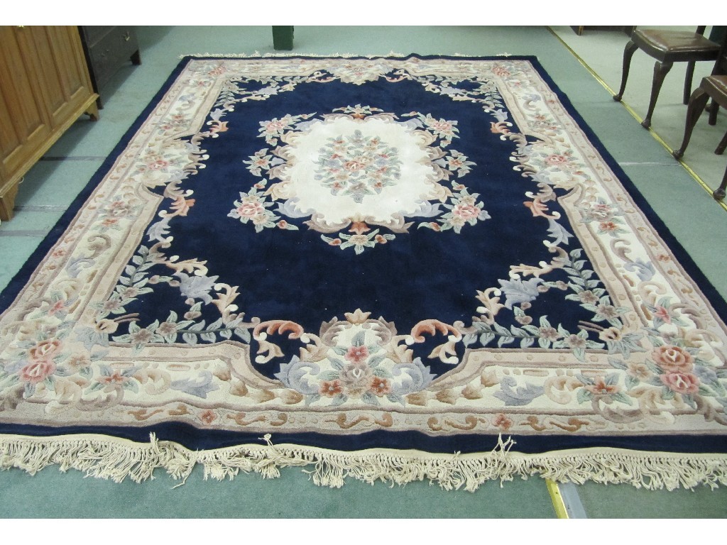 Appraisal: Large floral decorated Chinese carpet