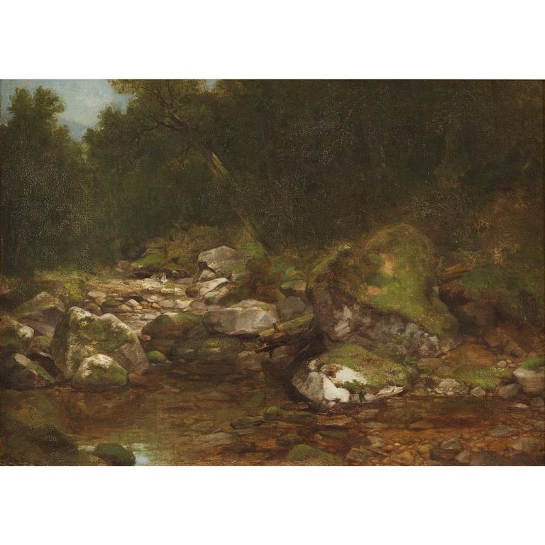 Appraisal: Asher Brown Durand - Forest Pool ASHER BROWN DURAND AMERICAN