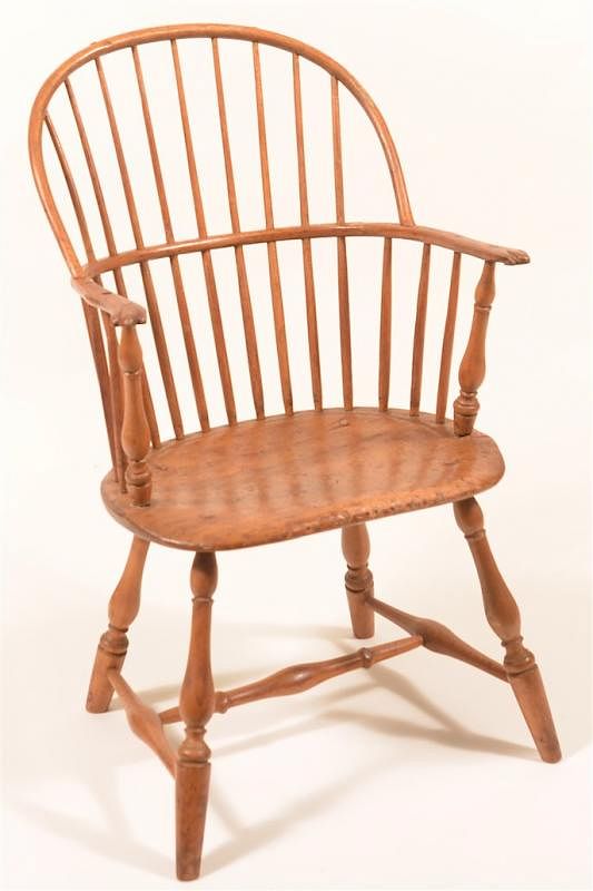 Appraisal: Pennsylvania Sack Back Windsor Armchair Pennsylvania Sack Back Windsor Armchair