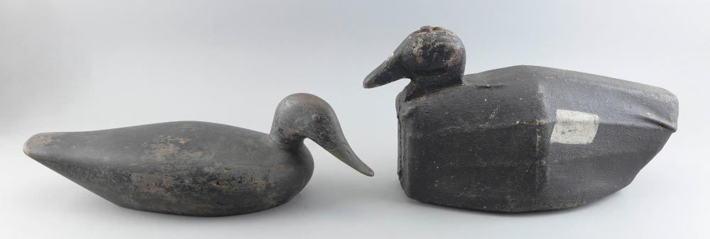 Appraisal: TWO DECOYS EARLY TH CENTURY LENGTHS AND TWO DECOYS Early