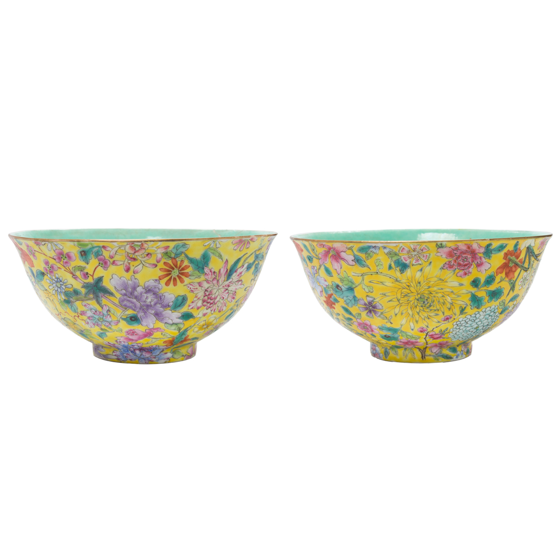 Appraisal: PAIR OF CHINESE FAMILLE ROSE BOWLS Pair of Chinese famille