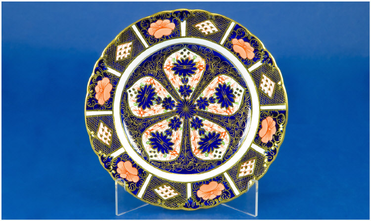 Appraisal: Royal Crown Derby Cabinet Plate Imari Pattern inches in diameter