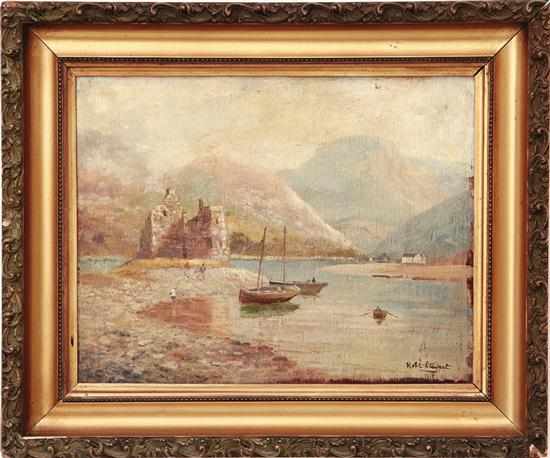 Appraisal: Robert Stewart British th century COASTAL SCENE oil on panel