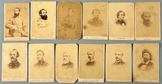 Appraisal: Confederate CDVS incl Walter Bowie CDVS of ten Civil War