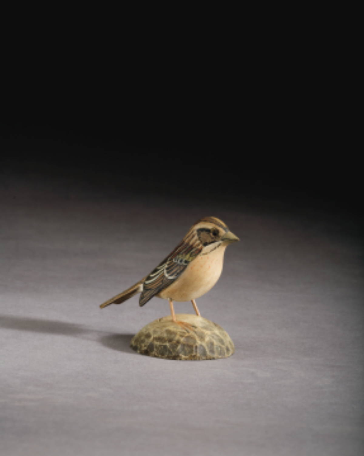 Appraisal: JESS BLACKSTONE AMERICAN - CARVED AND PAINTED GRASSHOPPER SPARROW CIRCA