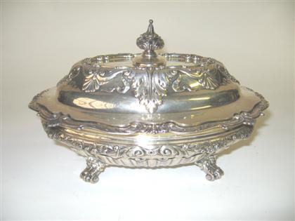 Appraisal: Sterling silver covered vegetable dish gorham providence r i Oval