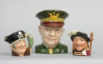 Appraisal: A Set of Three Toby Mugs This lot includes Barrington's