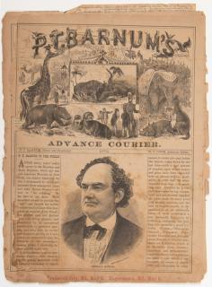 Appraisal: P T Barnum's Advance Courier Hagerstown and Frederick City Maryland