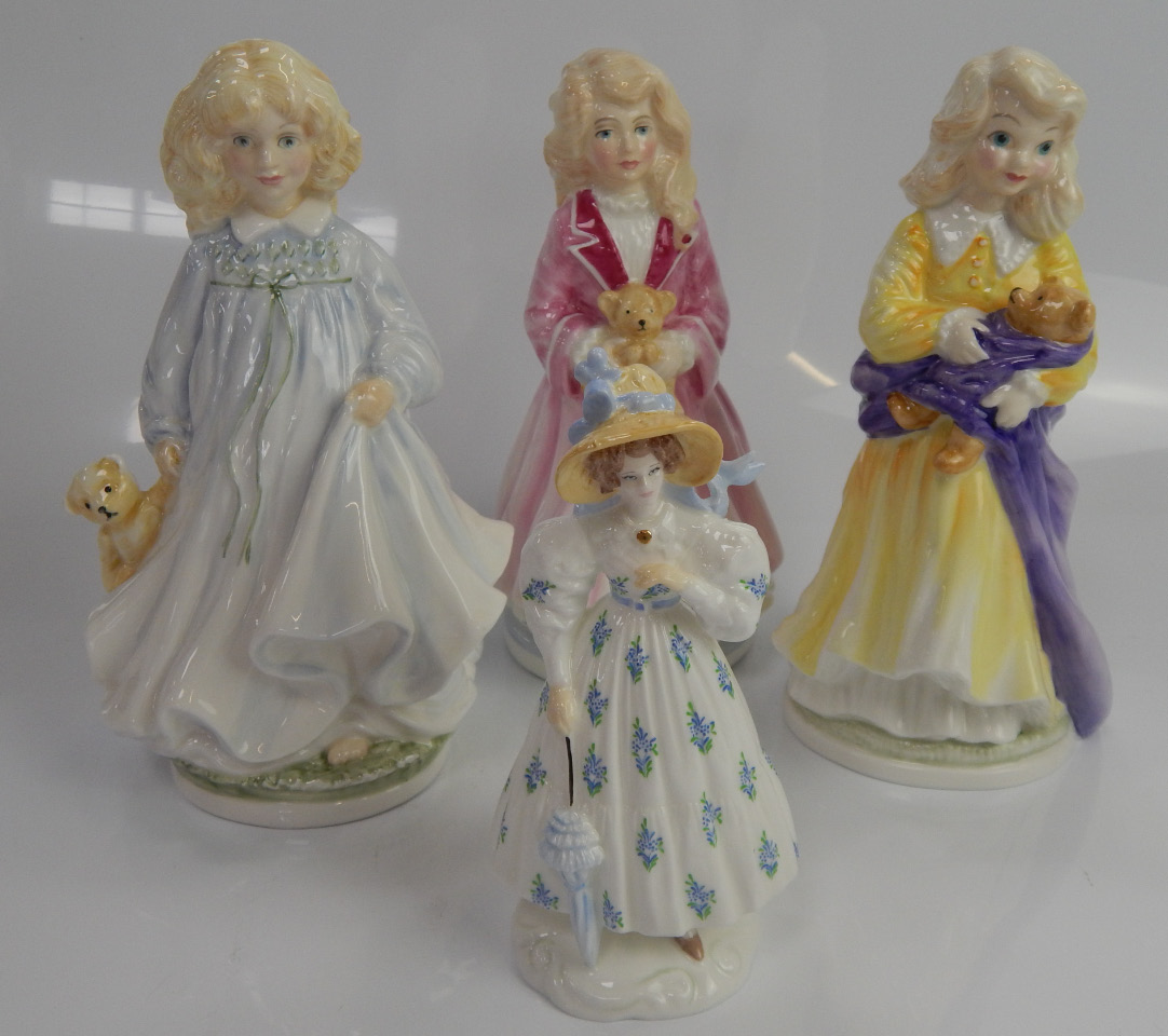 Appraisal: Three Royal Doulton figures of Faith Hope and Charity cm