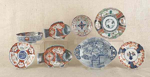 Appraisal: Eight pieces of Imari porcelain th c