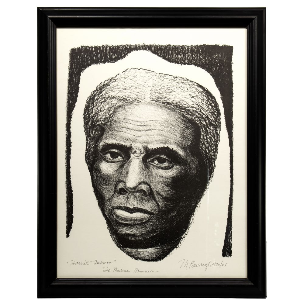 Appraisal: MARGARET TAYLOR BURROUGHS AMERICAN - HARRIET TUBMAN OFFSET LITHOGRAPH signed