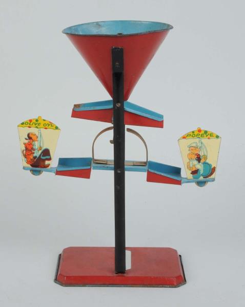 Appraisal: USA Made Tin Litho Popeye Olive Oyl Sand Toy Made