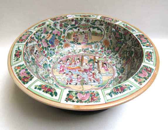 Appraisal: CHINESE FAMILLE ROSE BOWL measuring diameter and marked underfoot with