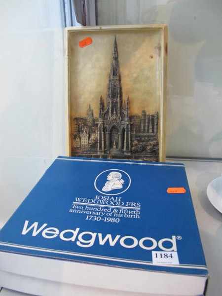 Appraisal: TWO BOXED WEDGWOOD PLATES AND PLAQUE