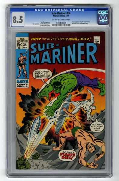 Appraisal: Sub-Mariner CGC Marvel Comics Click for full description