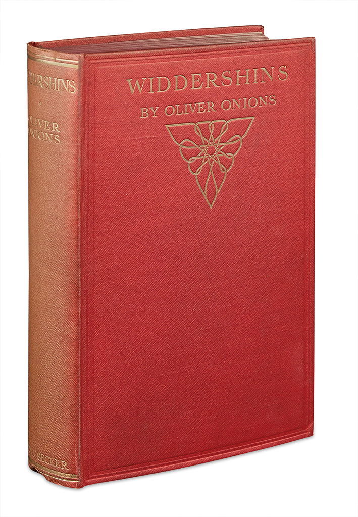 Appraisal: ONIONS OLIVER Widdershins vo publisher's red-orange cloth spine faded top