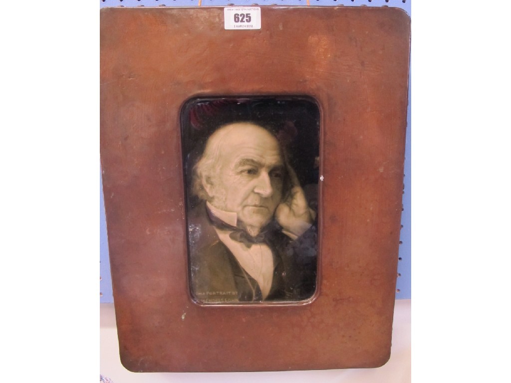 Appraisal: Sherwin and Cotton portrait tile of William Gladstone designed by