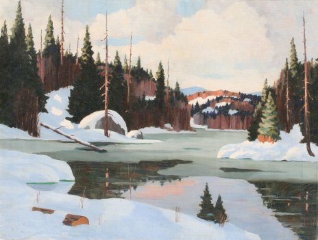 Appraisal: DEMING H M American th C Winter Lake OIL C