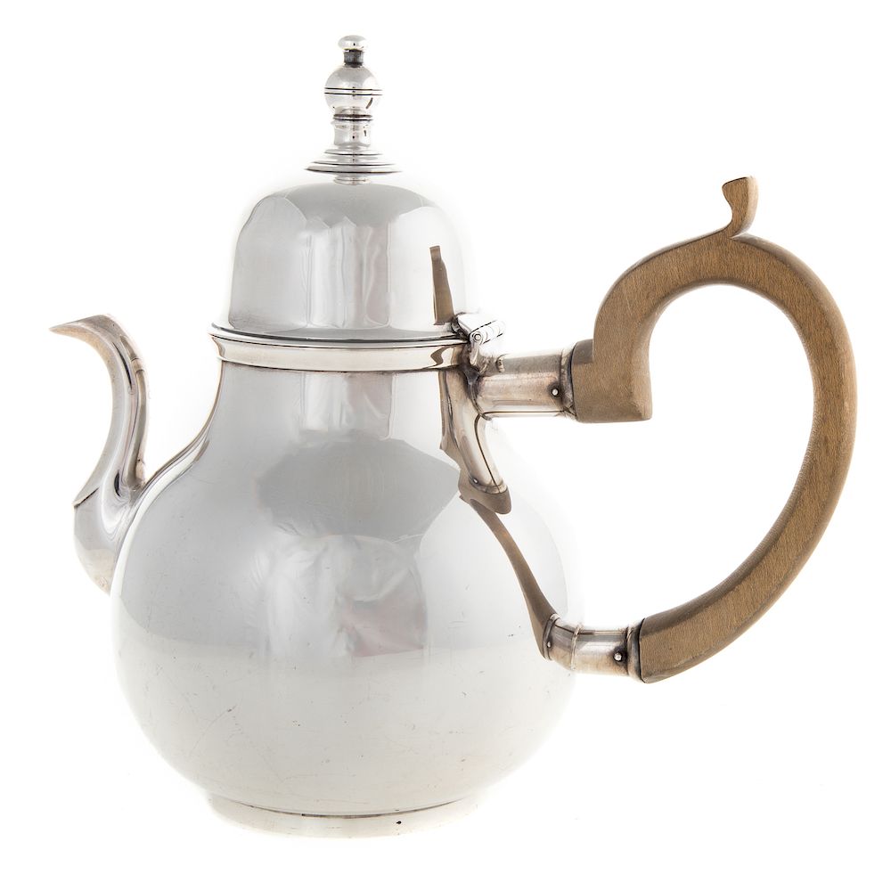 Appraisal: John Coney Reproduction Sterling Teapot Metropolitan Museum of Art reproduction