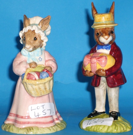 Appraisal: Royal Doulton Bunnykins rare pair figures Mr Mrs Bunnykins at