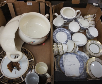 Appraisal: A collection of pottery to include Minton Aragon part tea