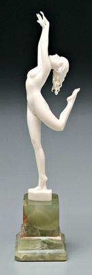 Appraisal: Art Deco sculpture by Ludwig Walther European - dancing nude